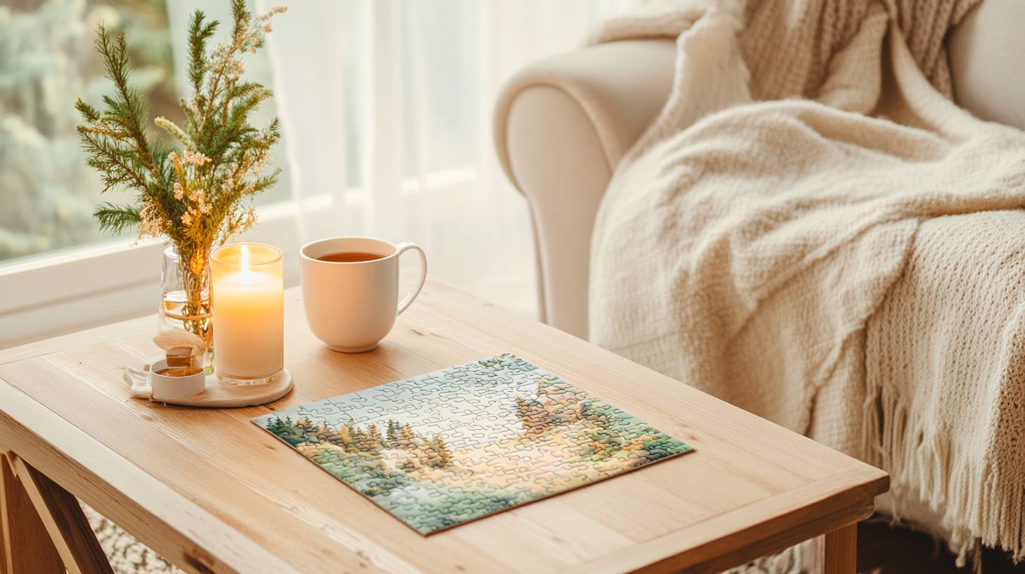 Relaxing with Jigsaw Puzzles: A Collection for Mindful Moments