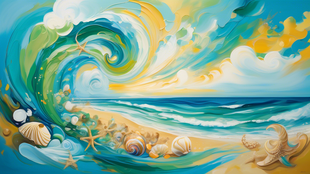 Discover the enchanting world of whimsical beach paintings at Durazza, where seascapes come alive wi