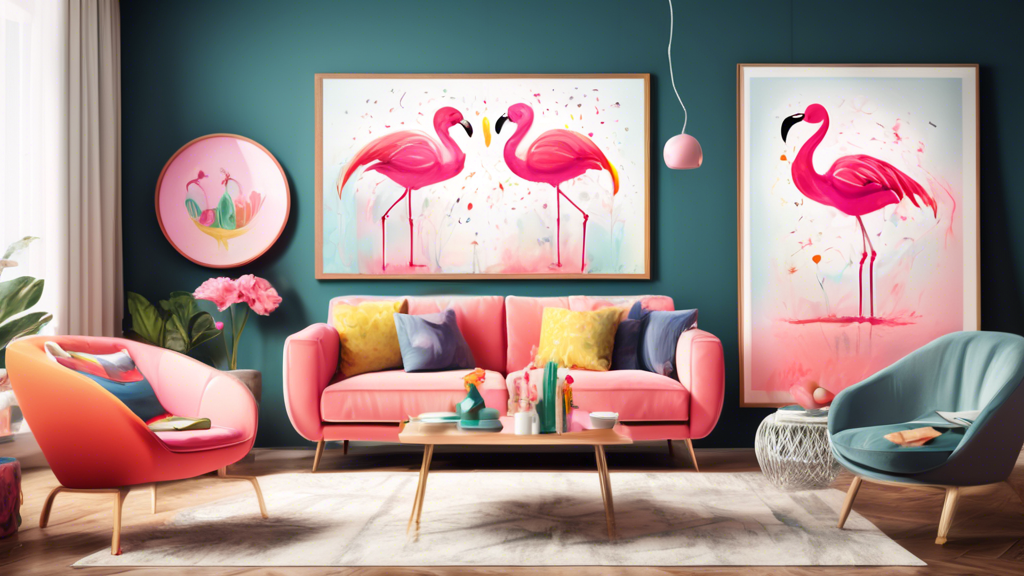 Discover whimsical flamingo art, a vibrant home décor trend that transforms living spaces with its c