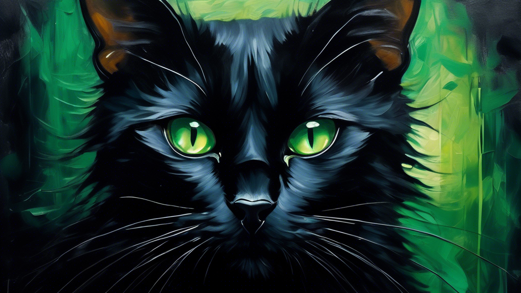 Immerse yourself in the mesmerizing beauty of black cat paintings. Discover the enigmatic allure of 