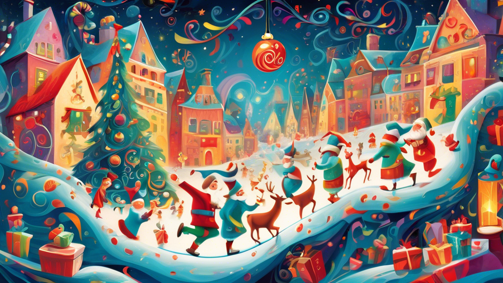 Dive into the enchanting world of Christmas art, where traditional motifs meet modern innovation. Di