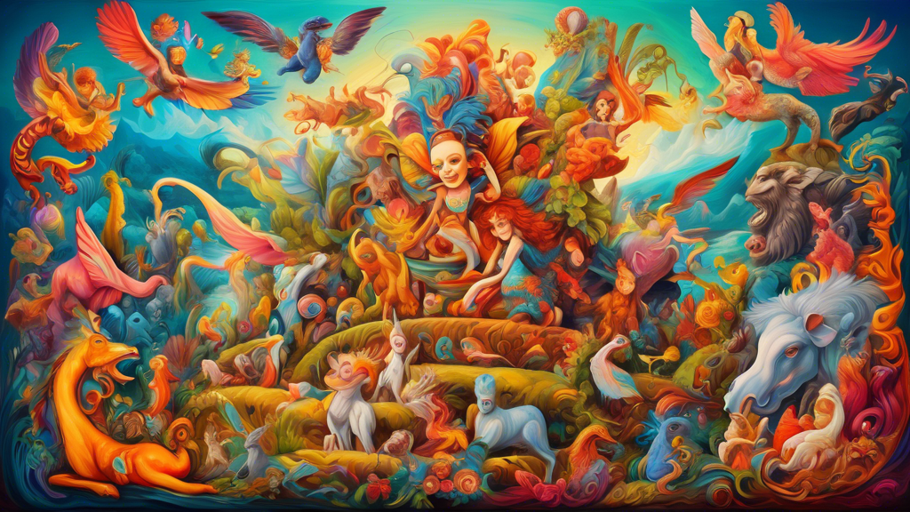 <h2>Whimsical Mythology: A Whimsical Twist on Classic Tales</h2>
<h3>Embrace the whimsical paintings