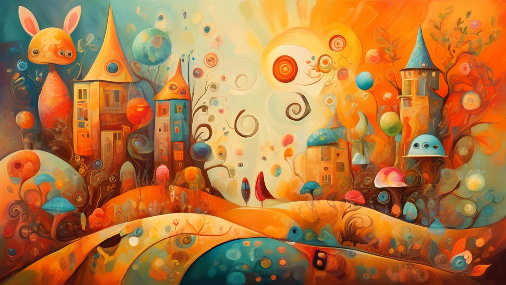 Discover whimsical painting, an artistic expression that infuses vibrant colors and imaginative imag