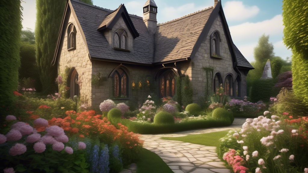 Gothic farmhouse style blends the grandeur of gothic architecture with the charm of farmhouse living