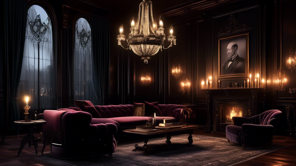 Embrace the dark elegance of modern gothic decor and transform your home into a captivating sanctuar