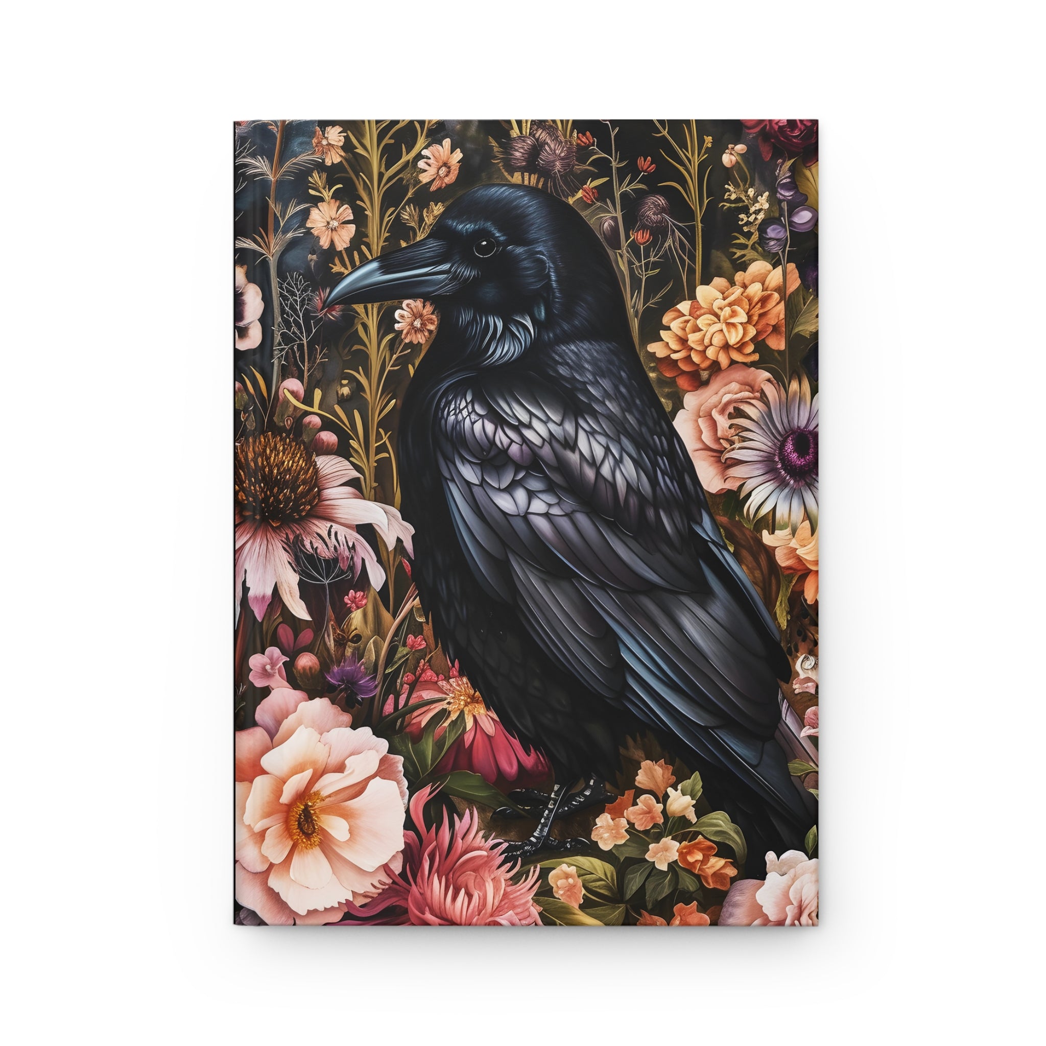 Raven Blossoms Journal: Hardcover Whimsigoth Notebook