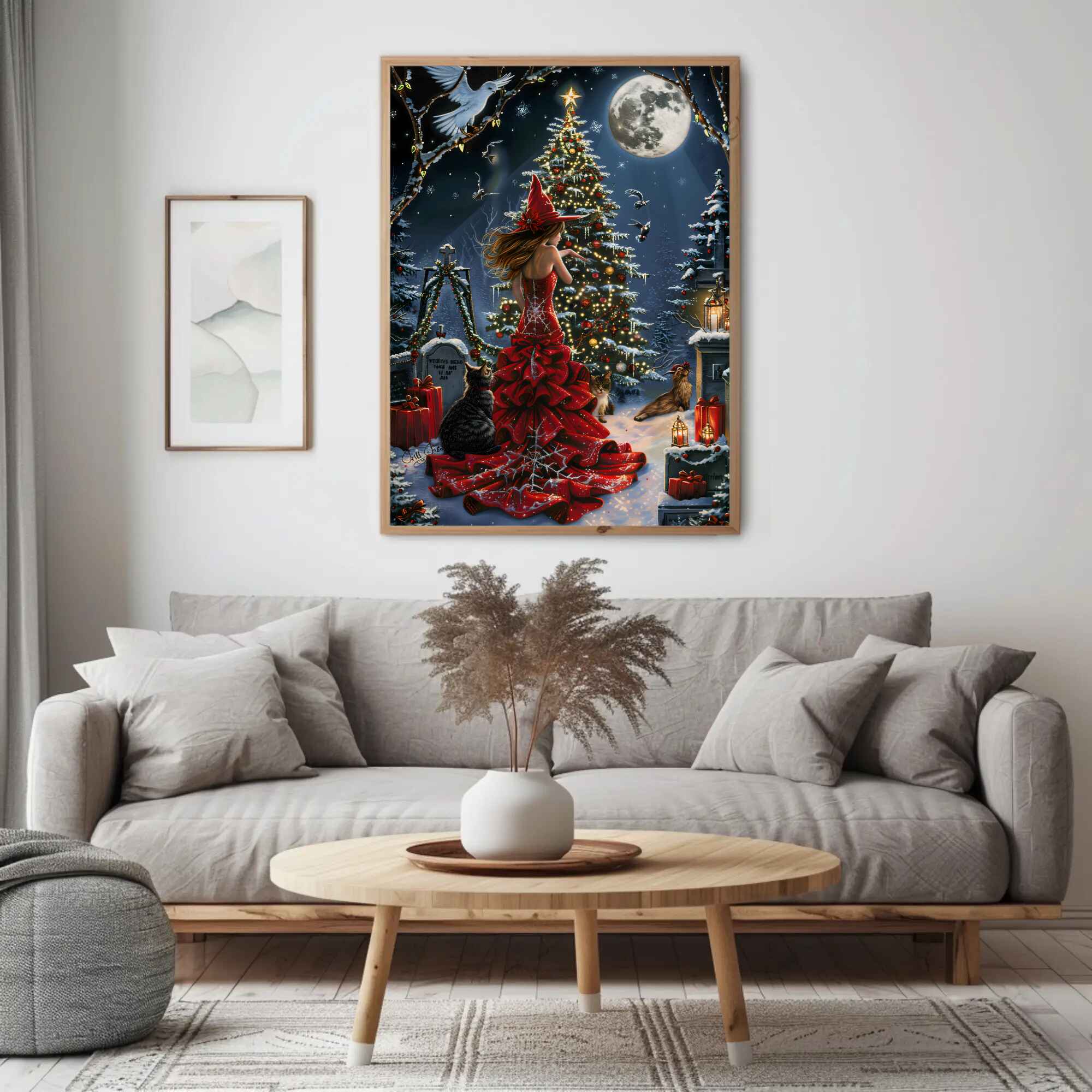 A Witchy Christmas Wall Art: Halloween Holiday Decor