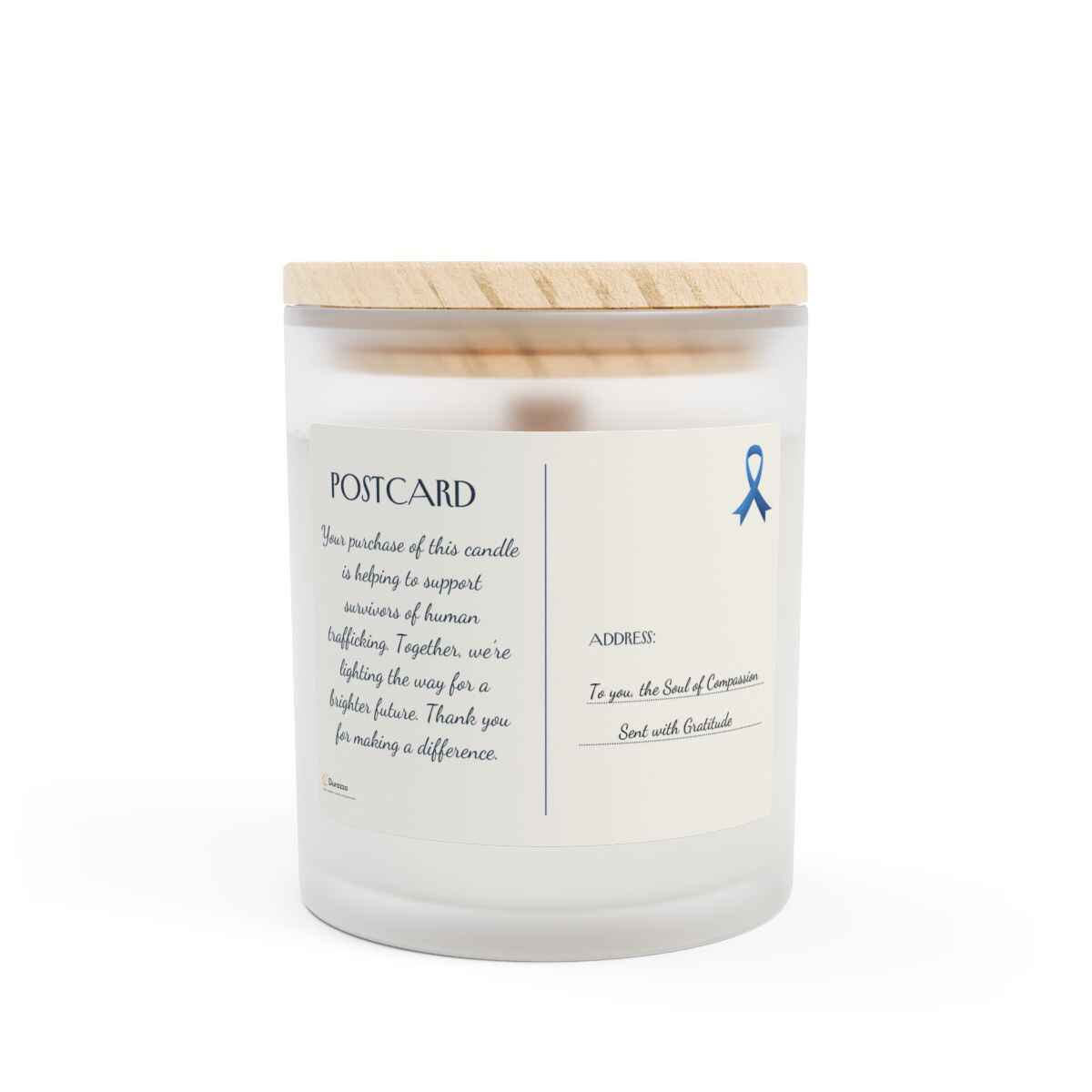 Anti Human Trafficking Scented Candle: Wooden Wick 11 oz