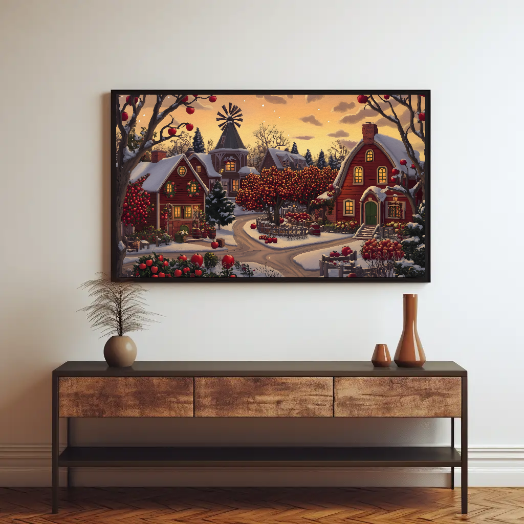 Appleton Ridge Wall Art: Red Winter Decor