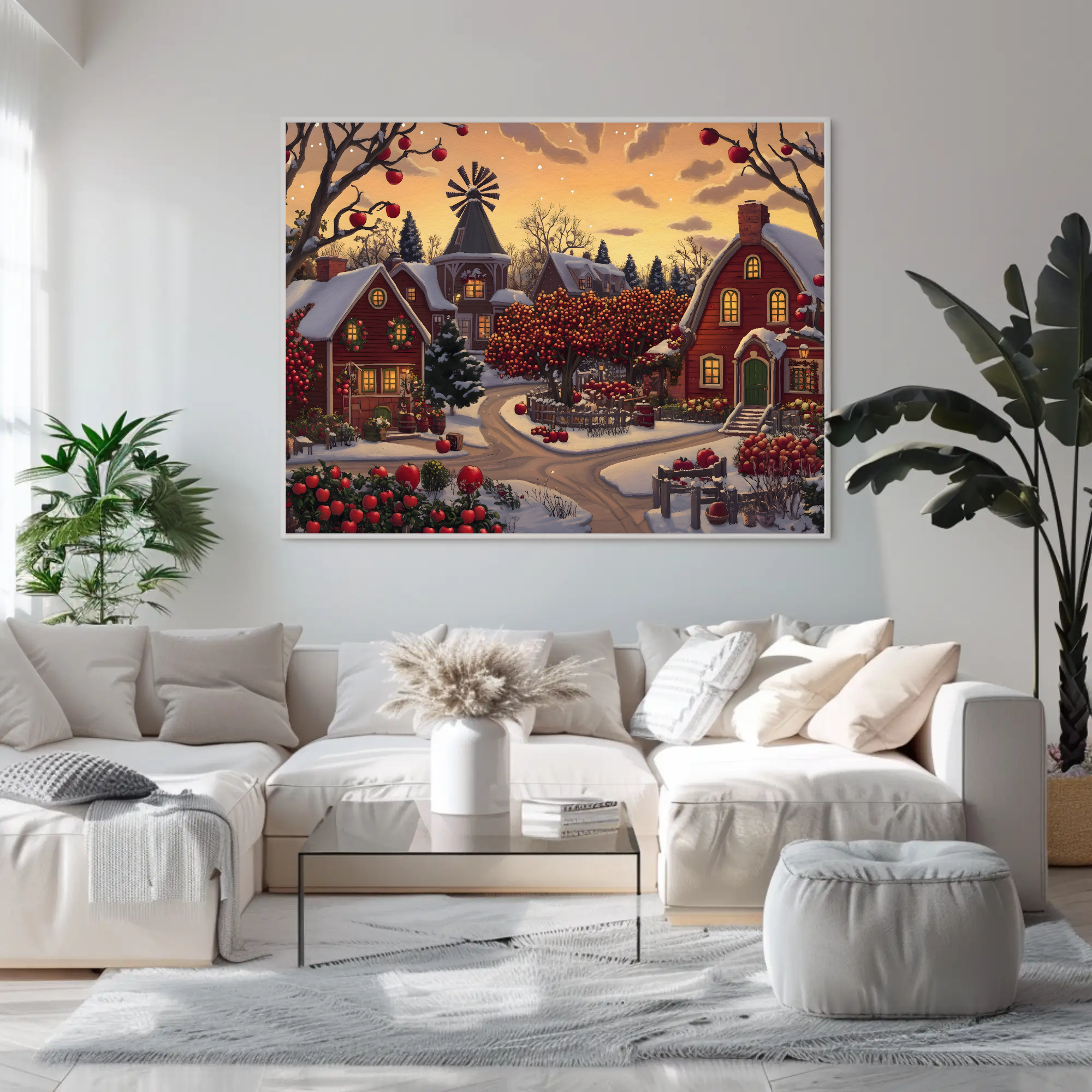 Appleton Ridge Wall Art: Red Winter Decor