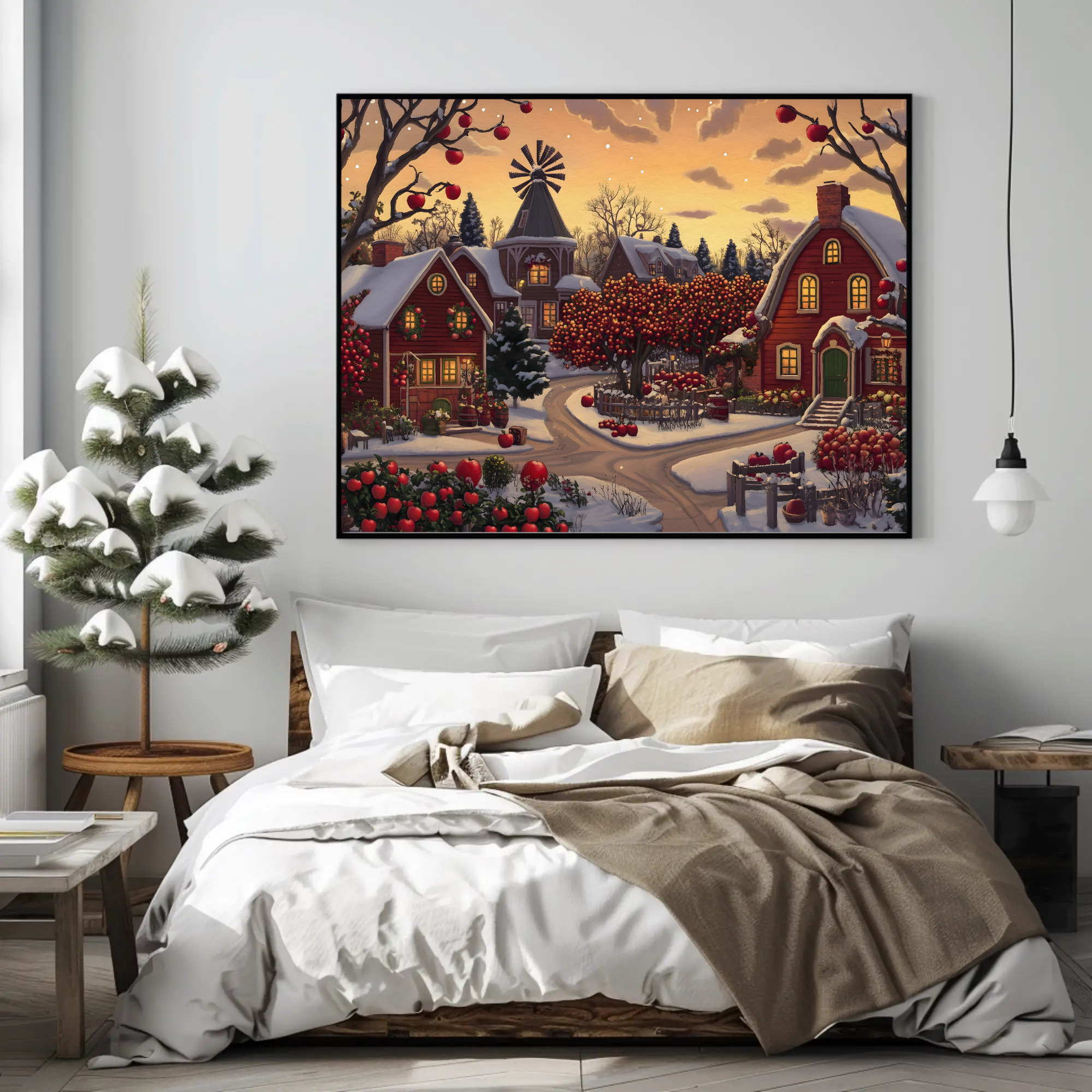 Appleton Ridge Wall Art: Red Winter Decor