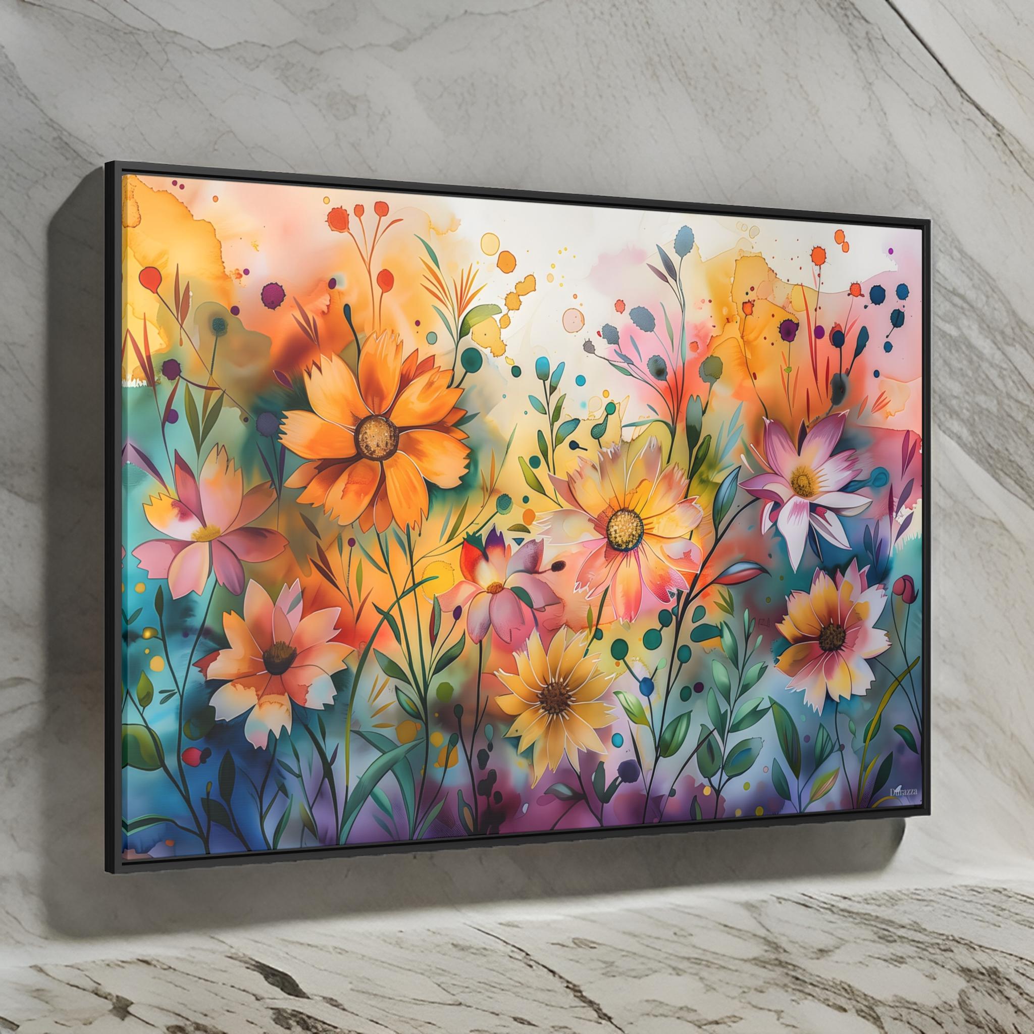 Blooming Whimsy Wall Art: Watercolor Painting