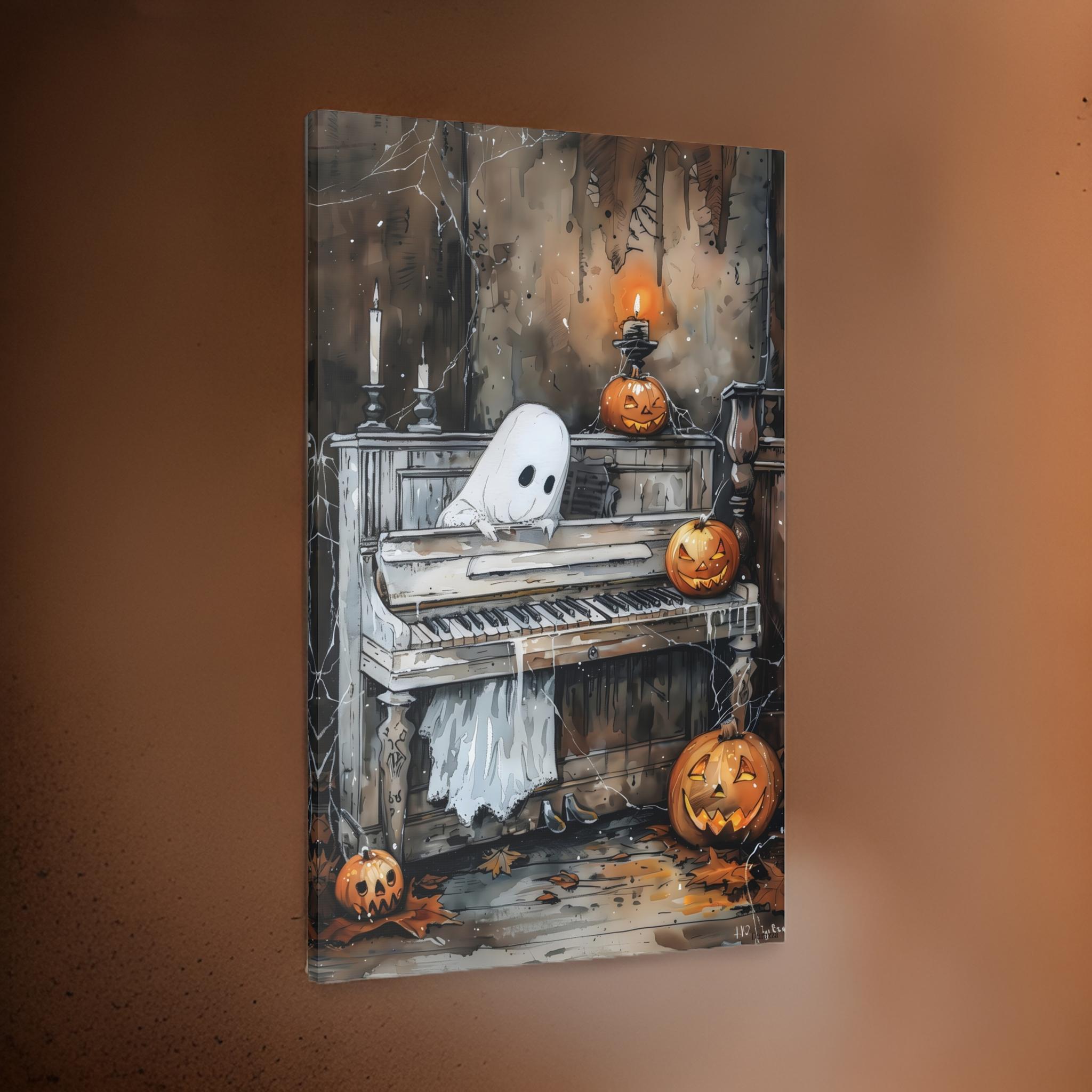 Boo-tiful Melody Halloween Wall Art: Ghost Home Decor