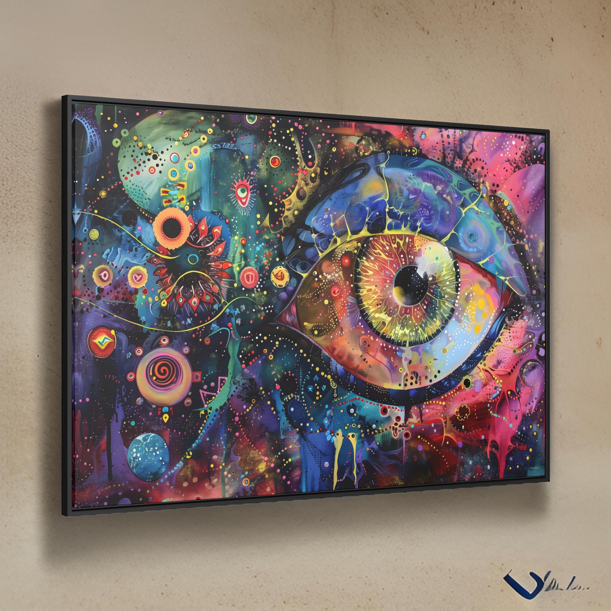 Cosmic Gaze Eye Wall Art, Celestial Home Decor