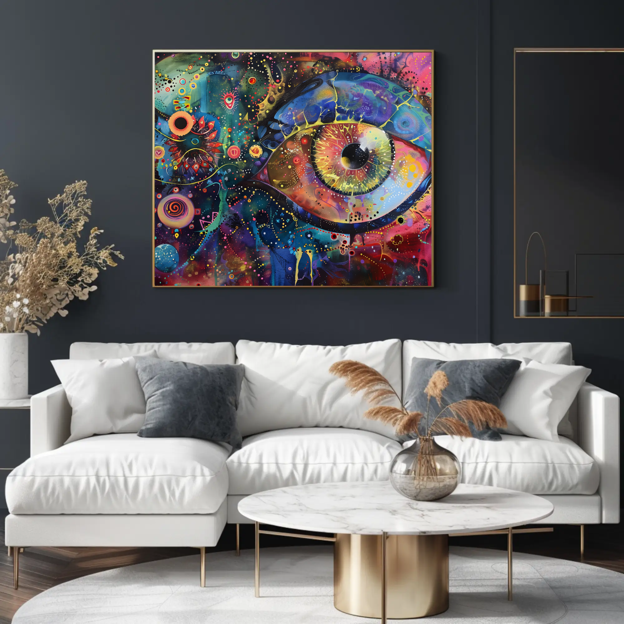 Cosmic Gaze Eye Wall Art, Celestial Home Decor