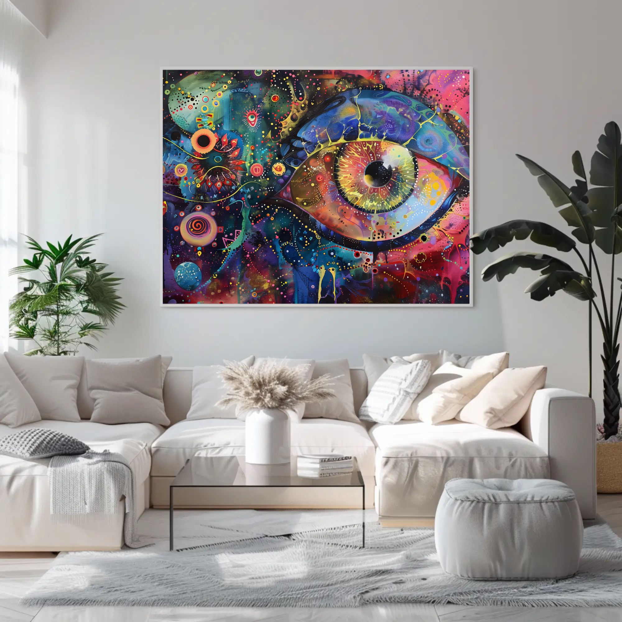 Cosmic Gaze Eye Wall Art, Celestial Home Decor