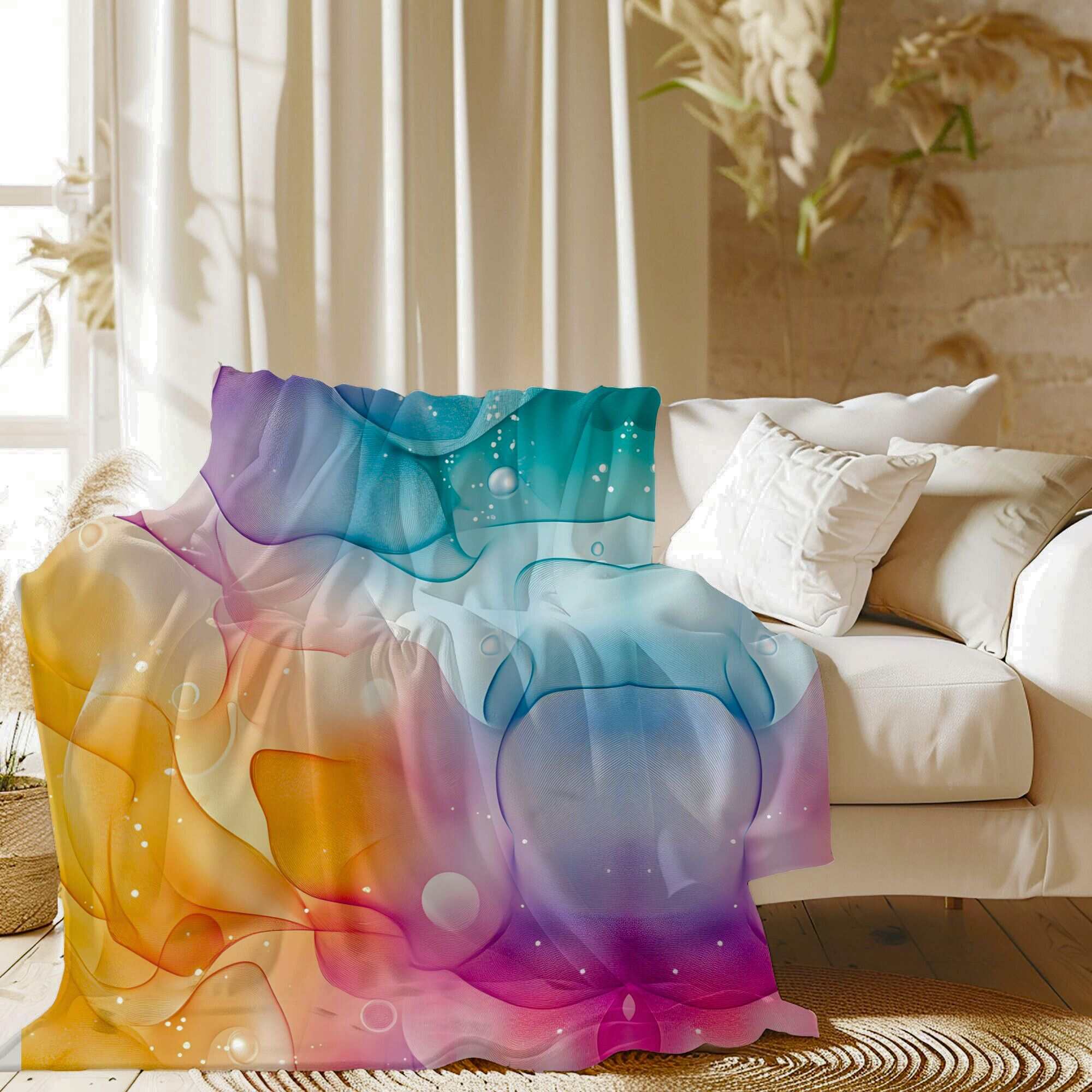 Galaxy Throw Blanket – Ethereal Home Decor | Cosmic Tides