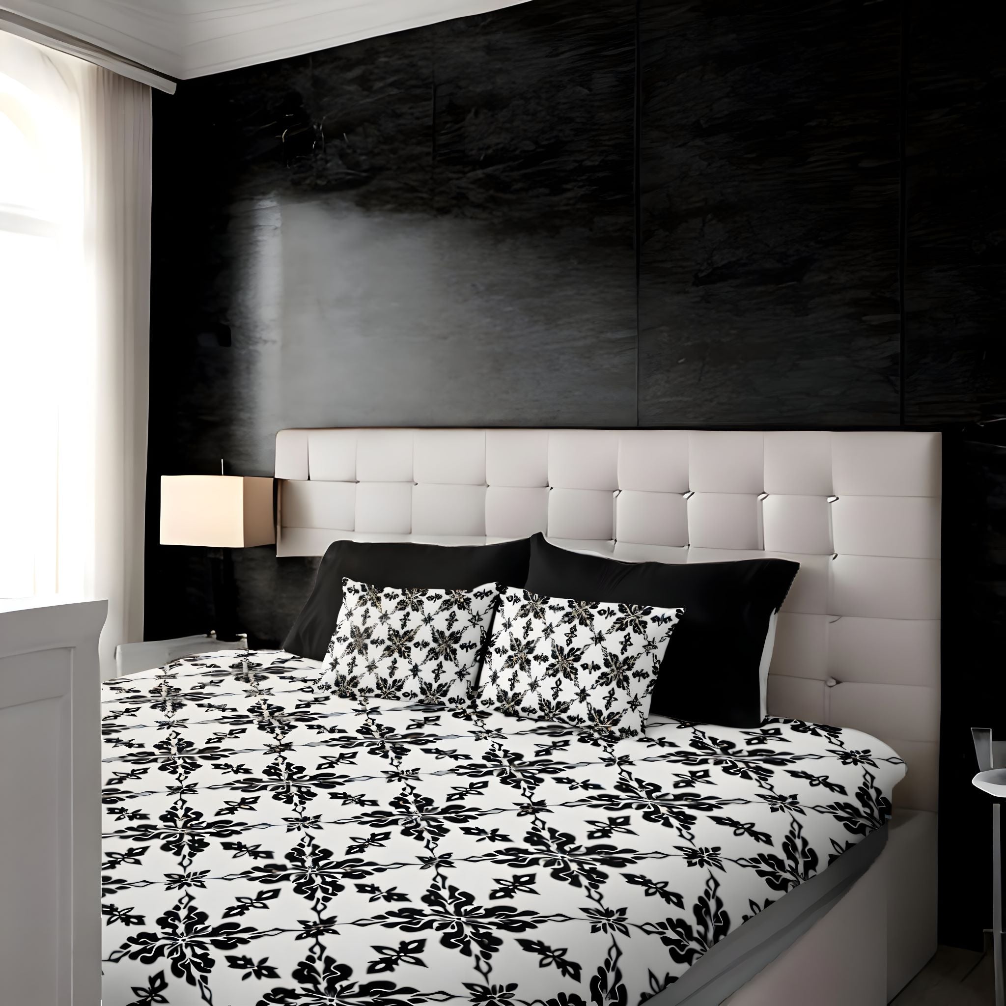 Damask Dreams Duvet Cover: Goth Bedding