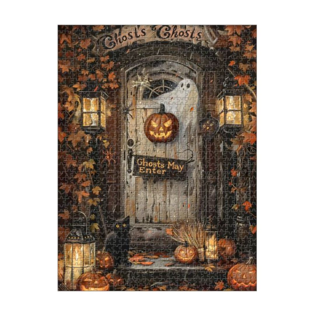 Eerie Entry Halloween Jigsaw Puzzle 500 or 1000 Piece