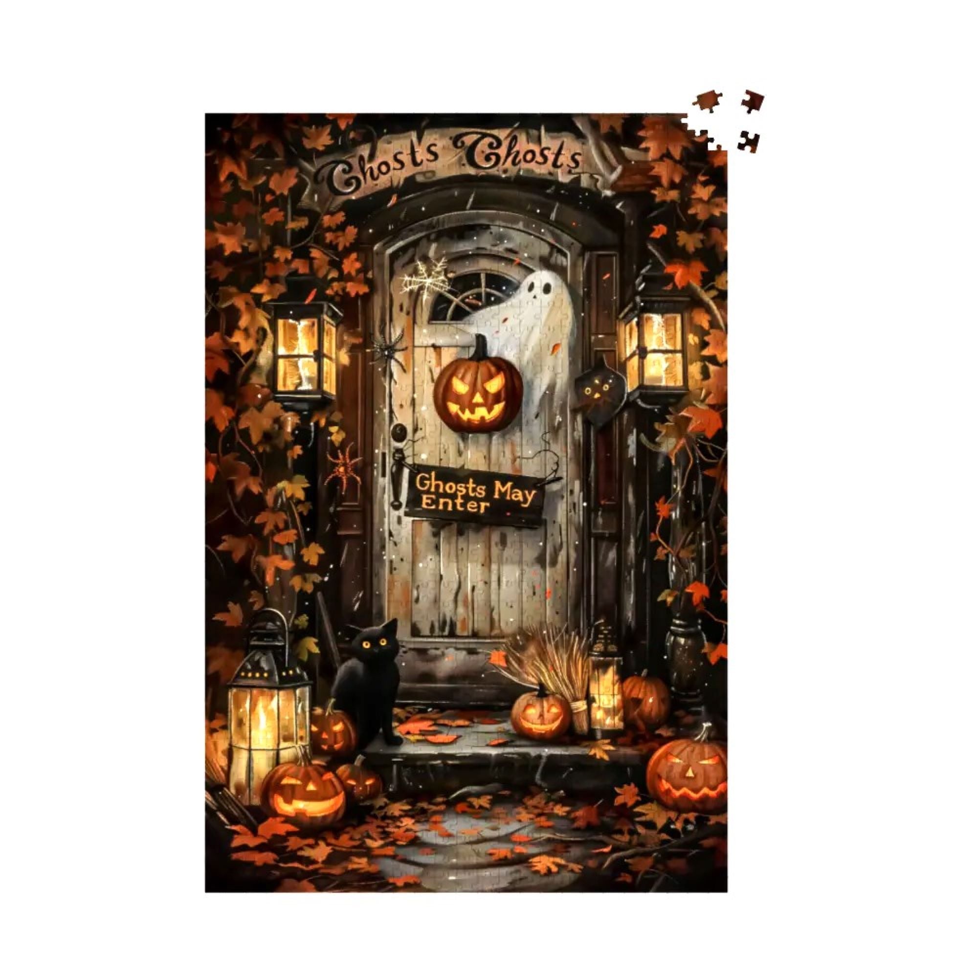 Eerie Entry Halloween Jigsaw Puzzle 500 or 1000 Piece