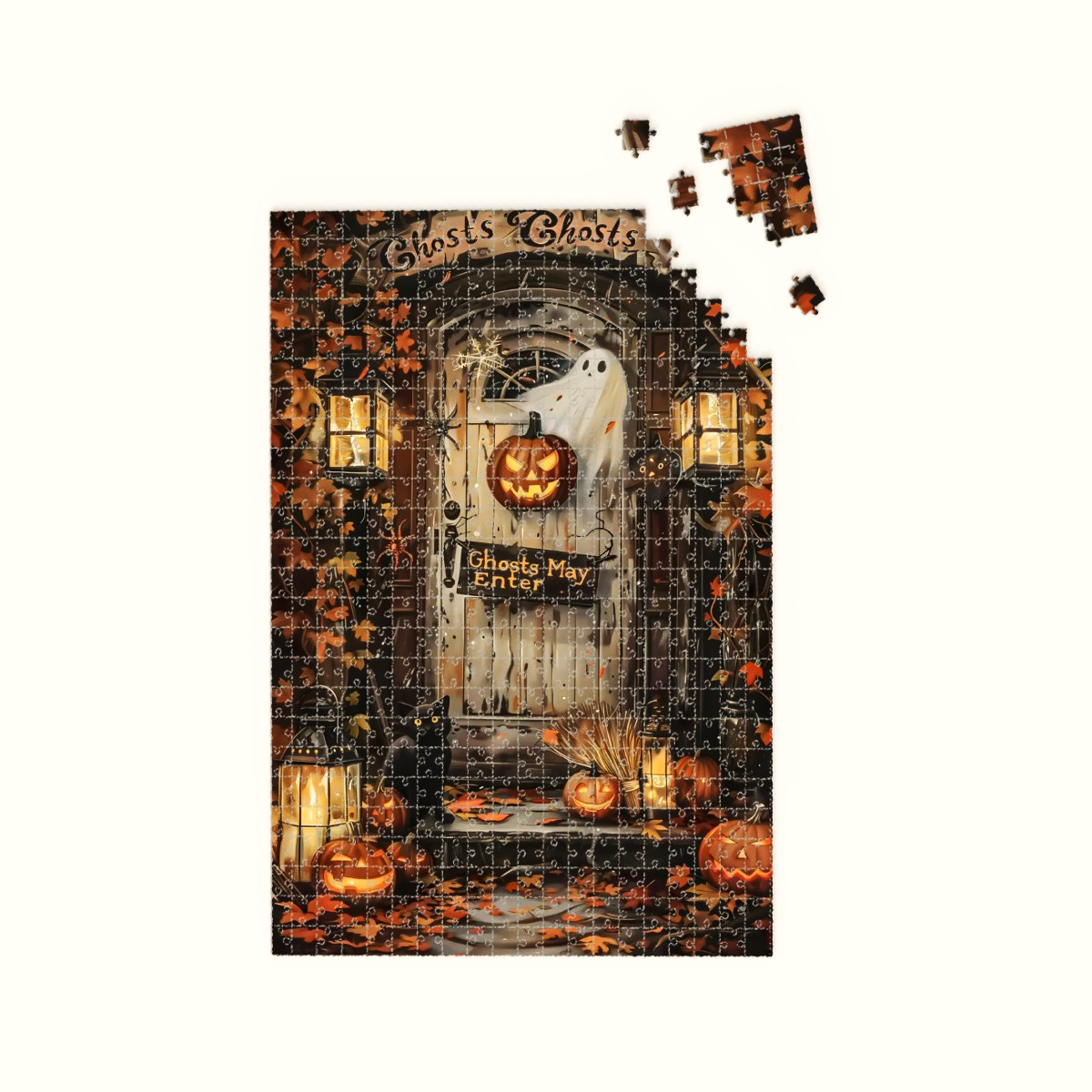 Eerie Entry Halloween Jigsaw Puzzle 500 or 1000 Piece