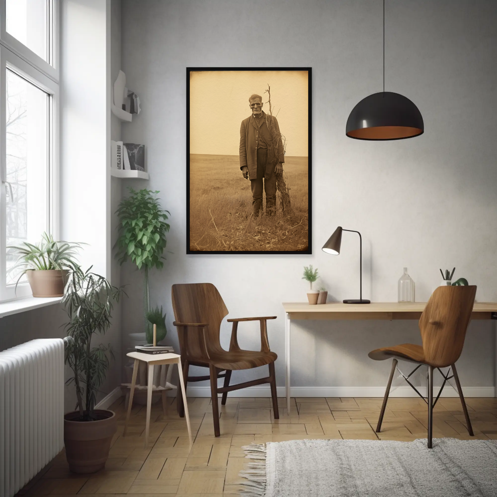 Frankenstein's Loneliness Wall Art: Vintage Photography