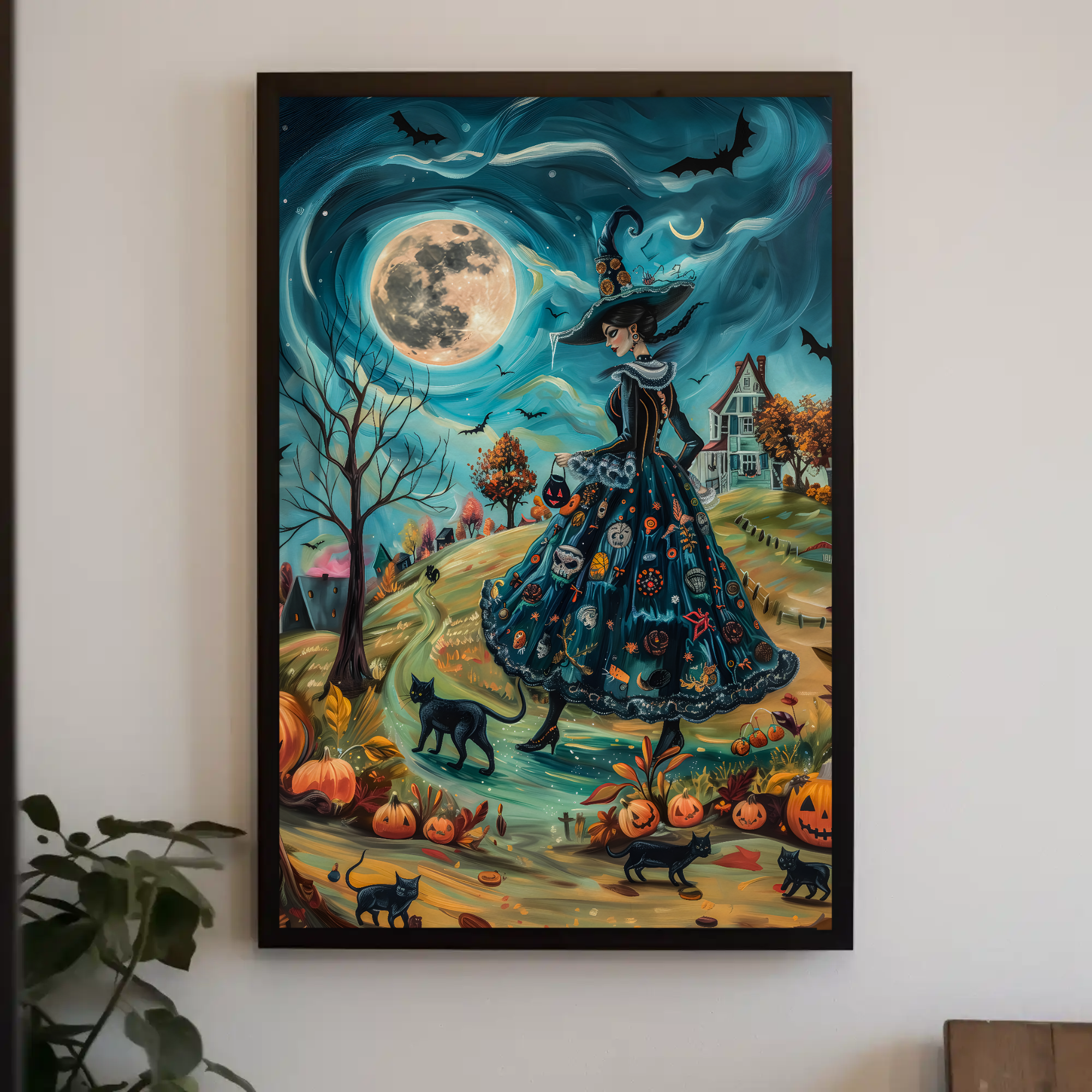 Hazel's Witchy Life: Halloween Witch Wall Art