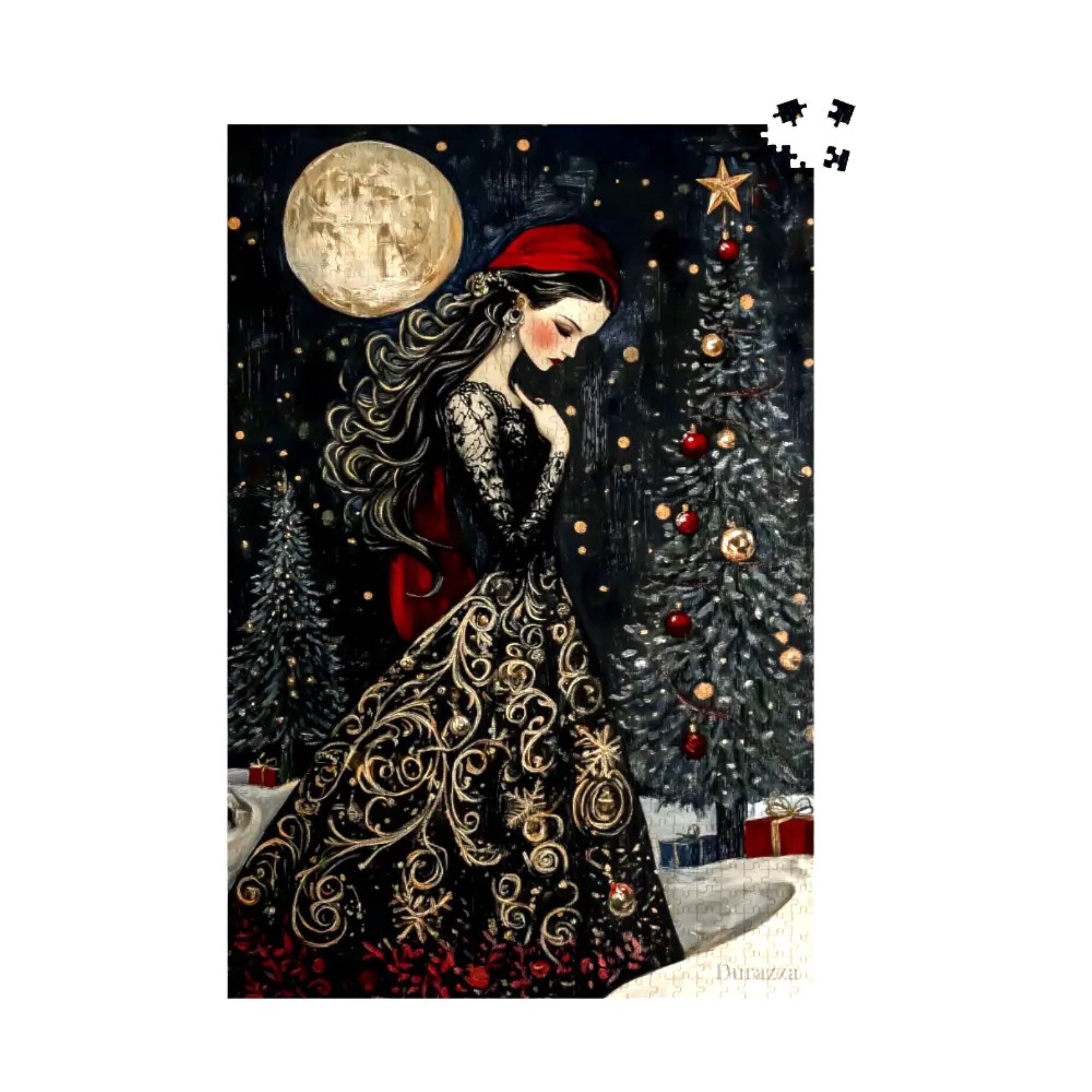 Holiday Maiden Christmas Jigsaw Puzzle 500 or 1000 Piece