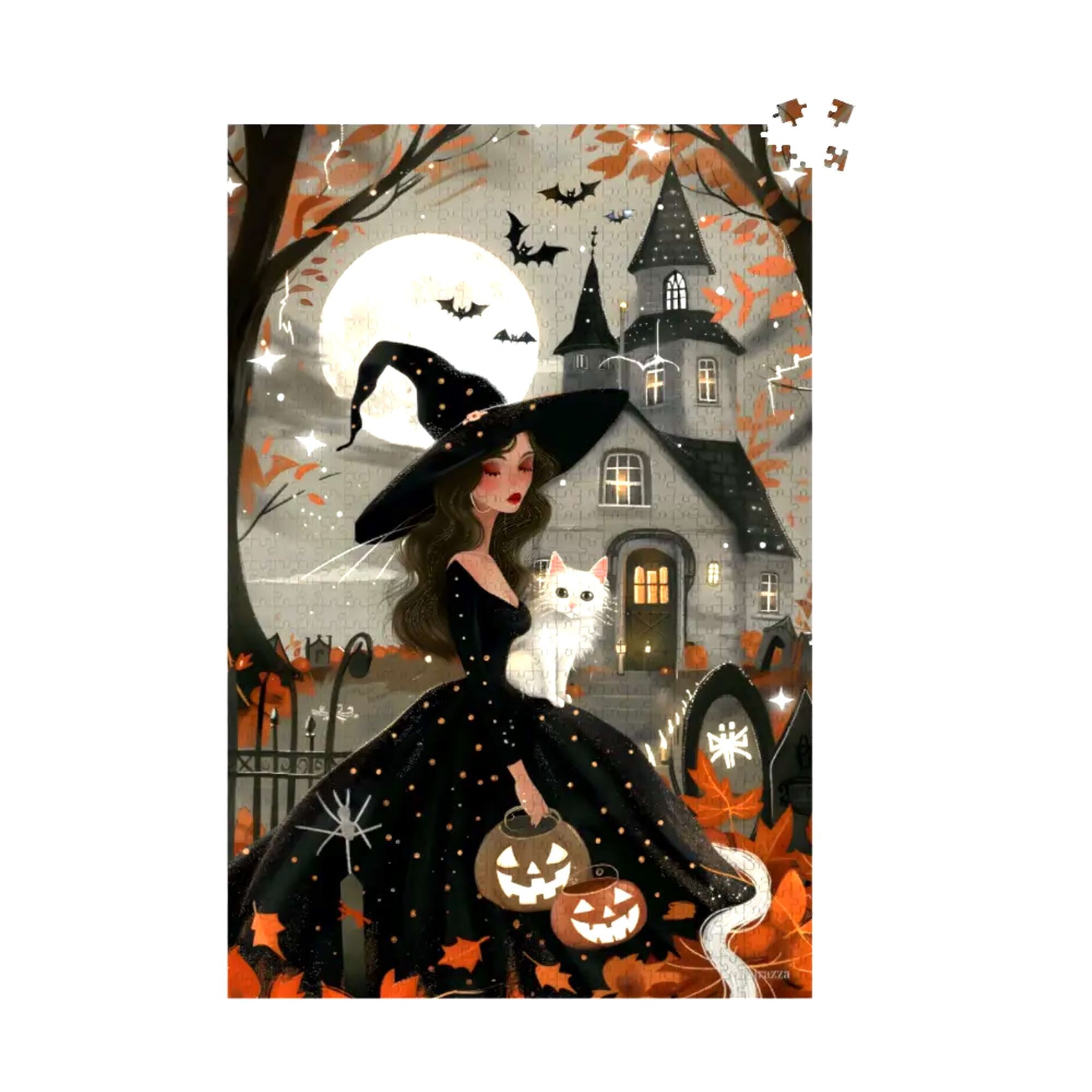 Moonlight Witch Jigsaw Puzzle 500 or 1000 Piece