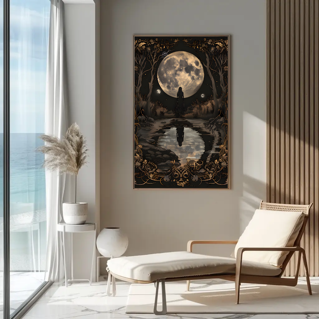 Moonlight Magic Gothic Wall Art: Fantasy Decor