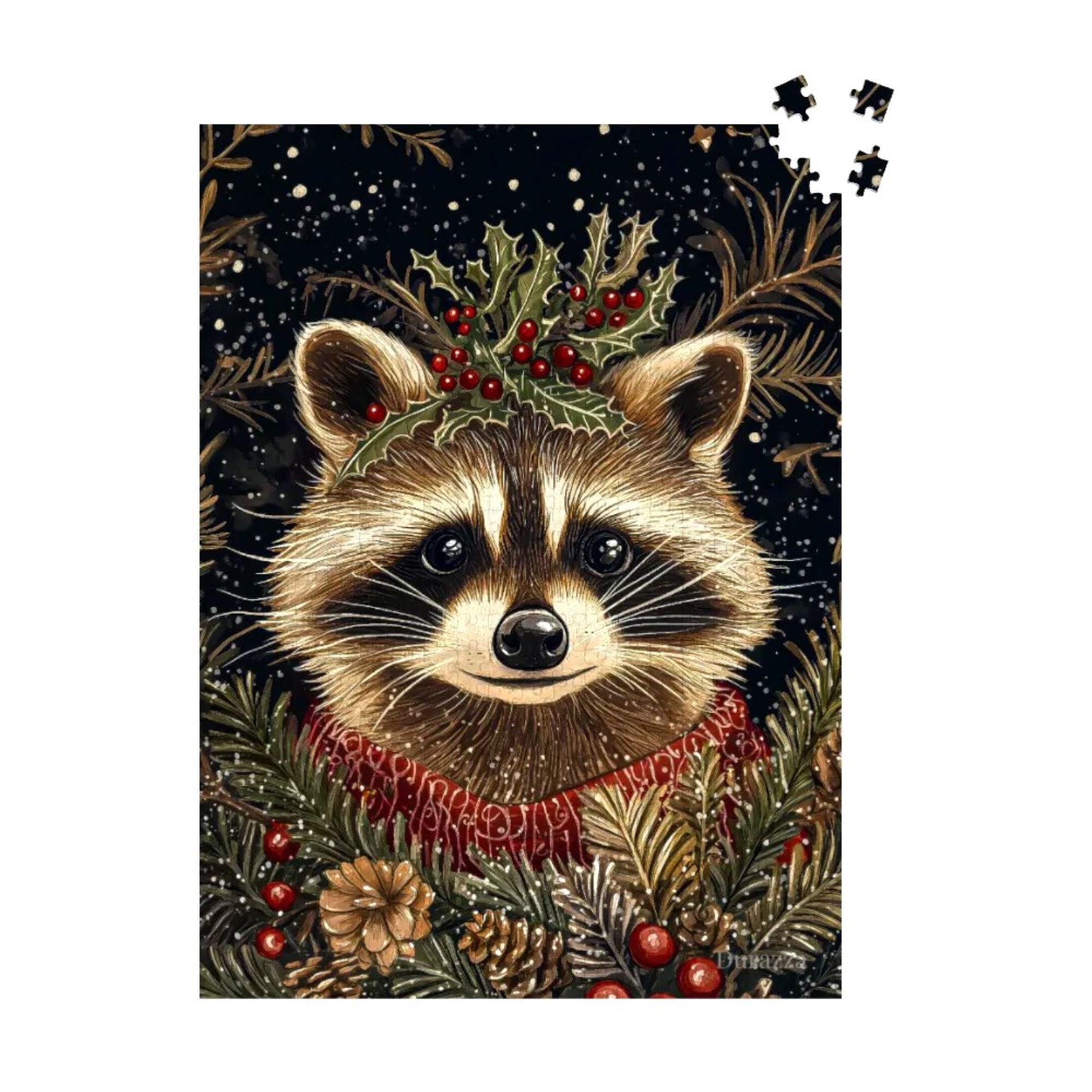 Raccoons Winter Tale Jigsaw Puzzle 500 or 1000 Piece