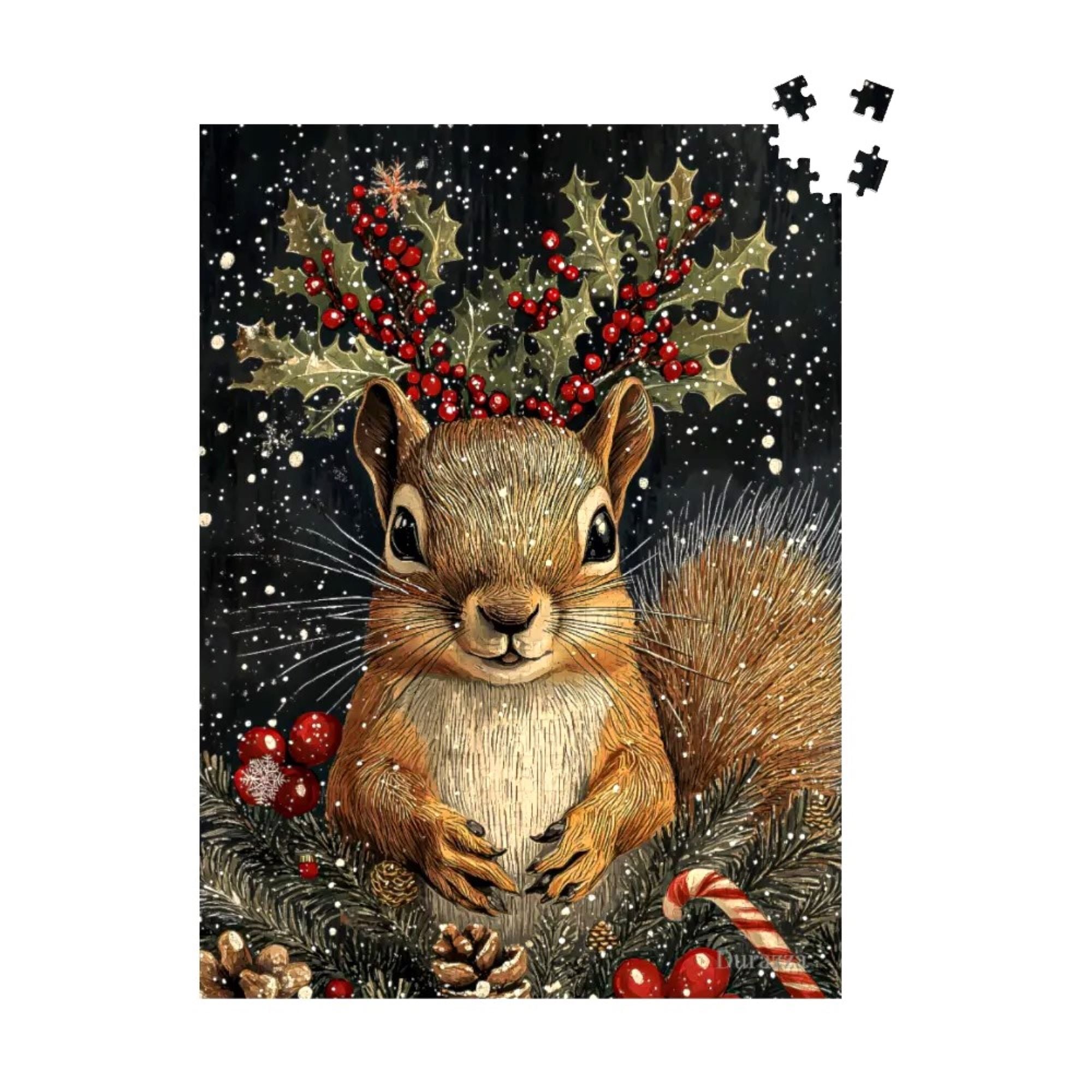 Squirrel's Winter Tale Jigsaw Puzzle 500 or 1000 Piece