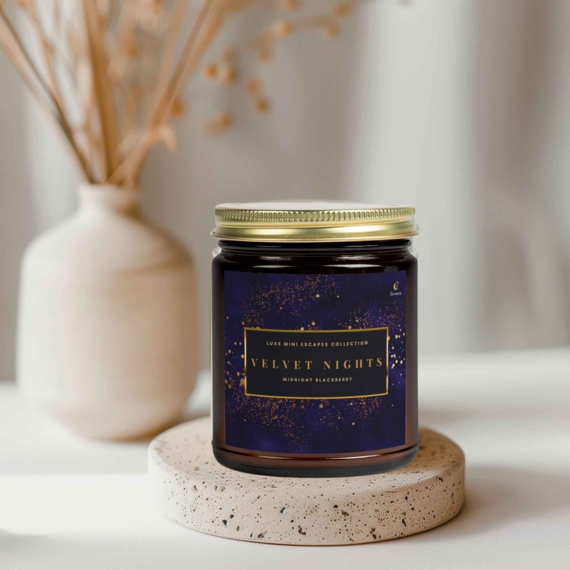 Blackberry Scented Candle – 9 oz Coconut Wax | Velvet Nights