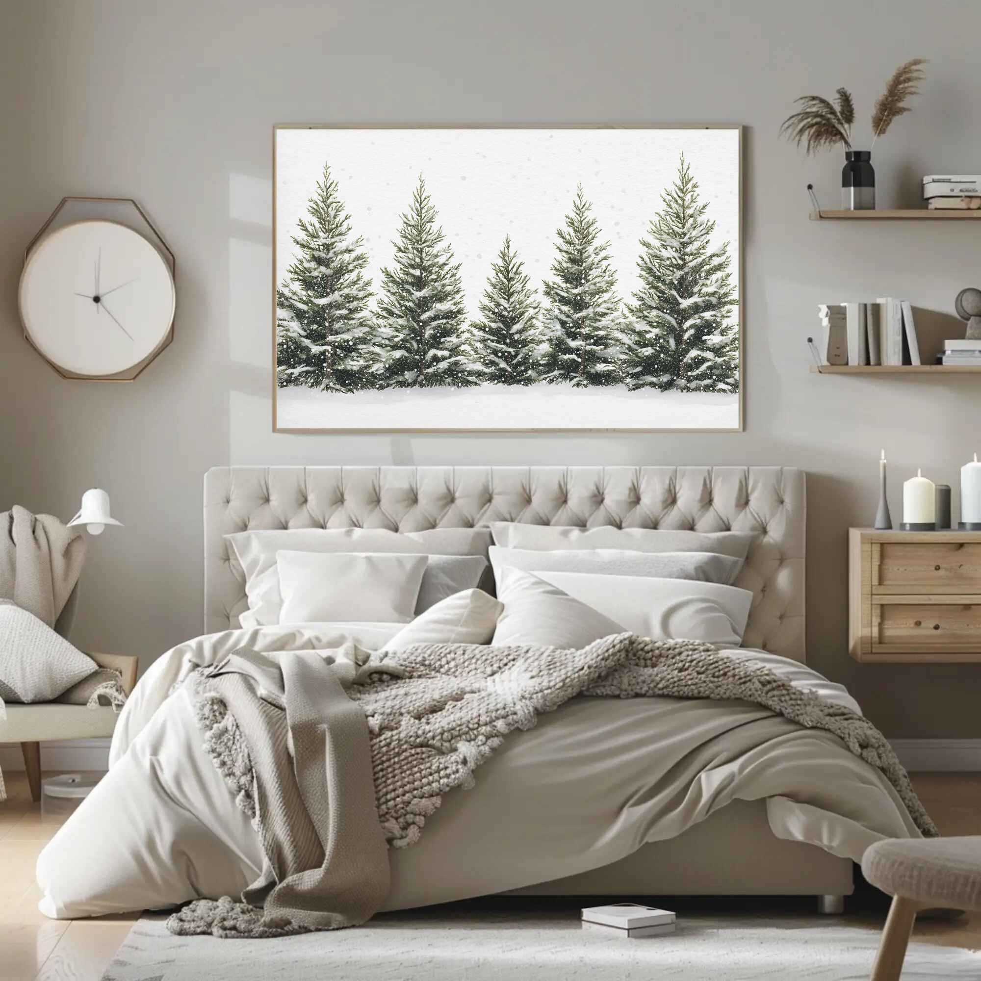 Whispering Pines Wall Art: Winter Home Decor