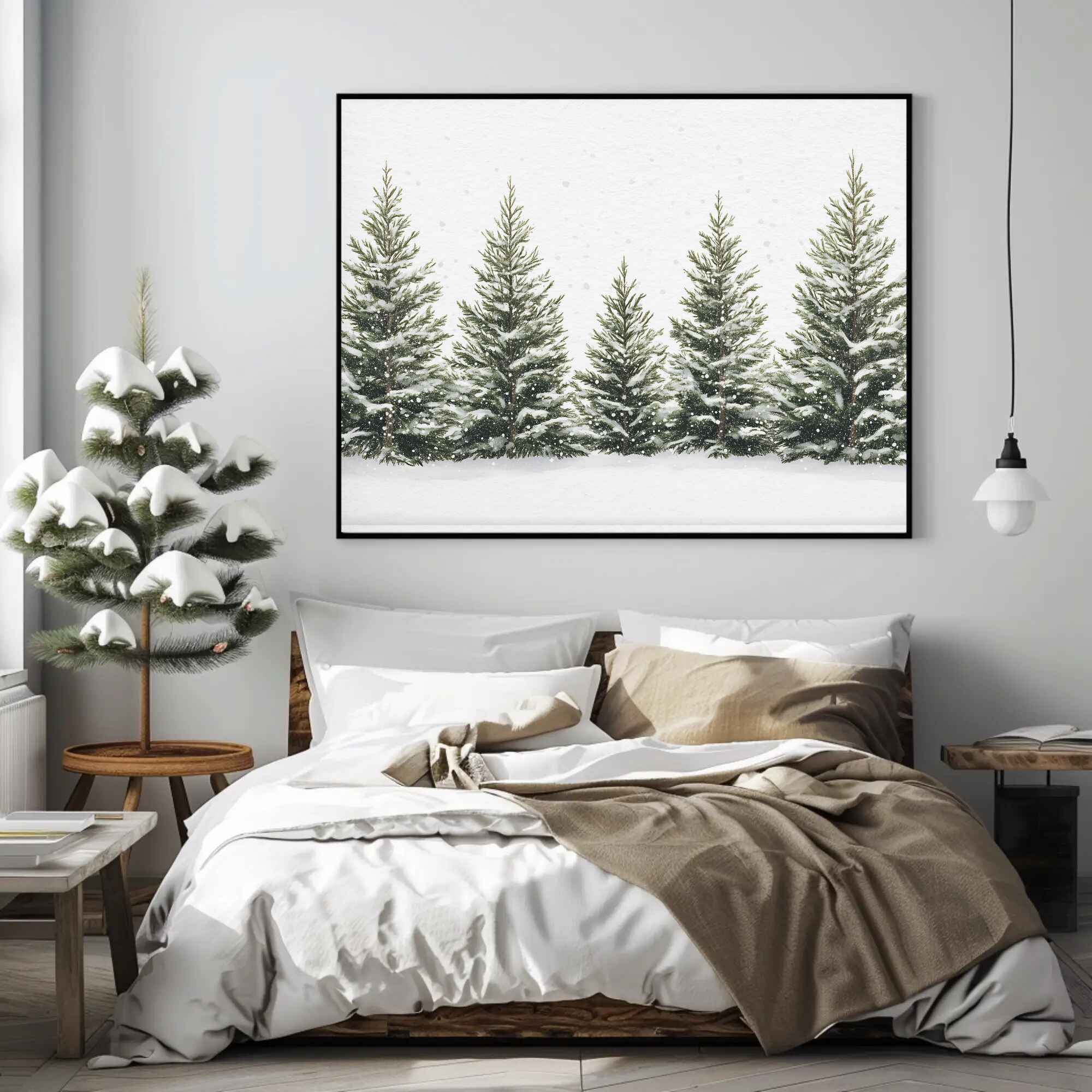 Whispering Pines Wall Art: Winter Home Decor