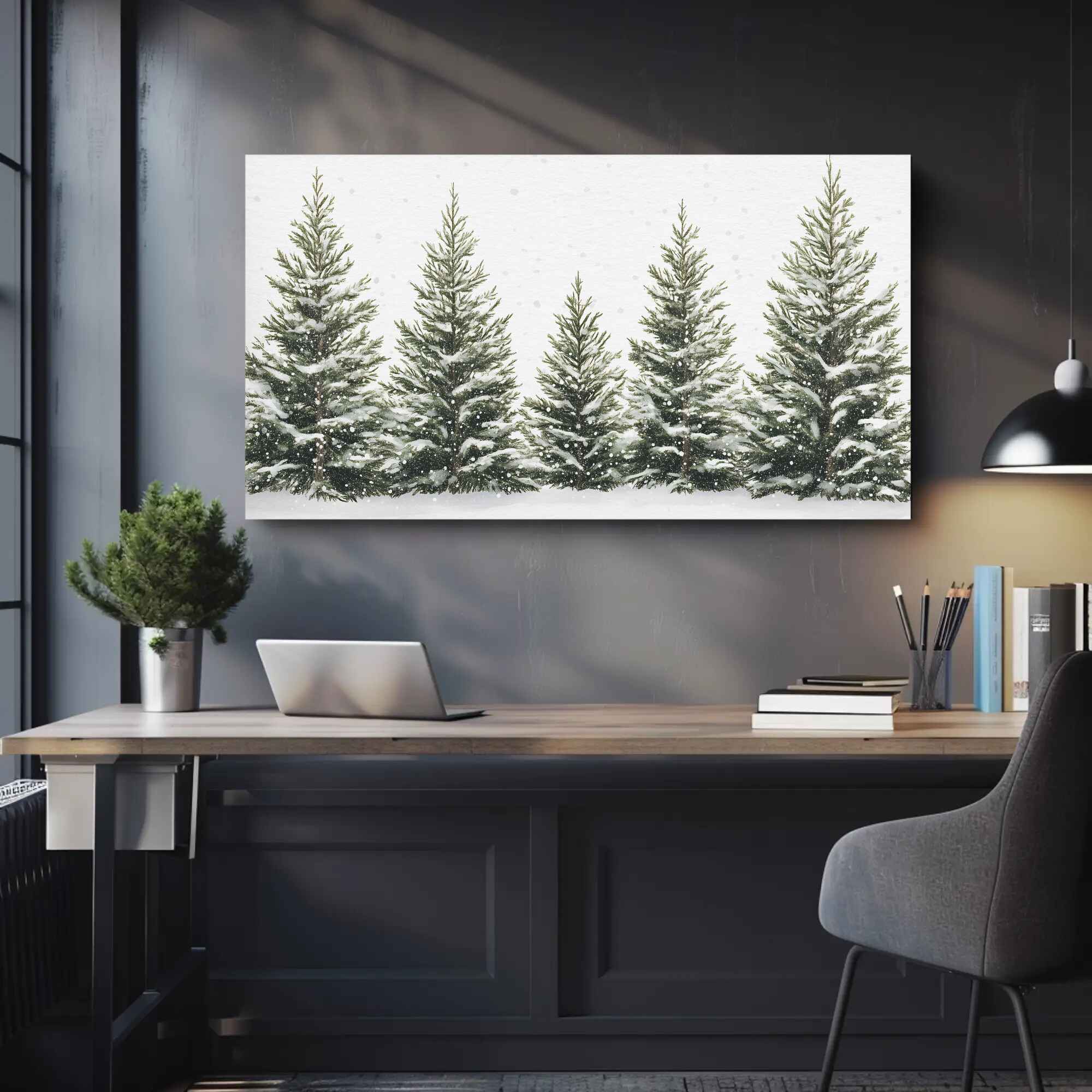 Whispering Pines Wall Art: Winter Home Decor