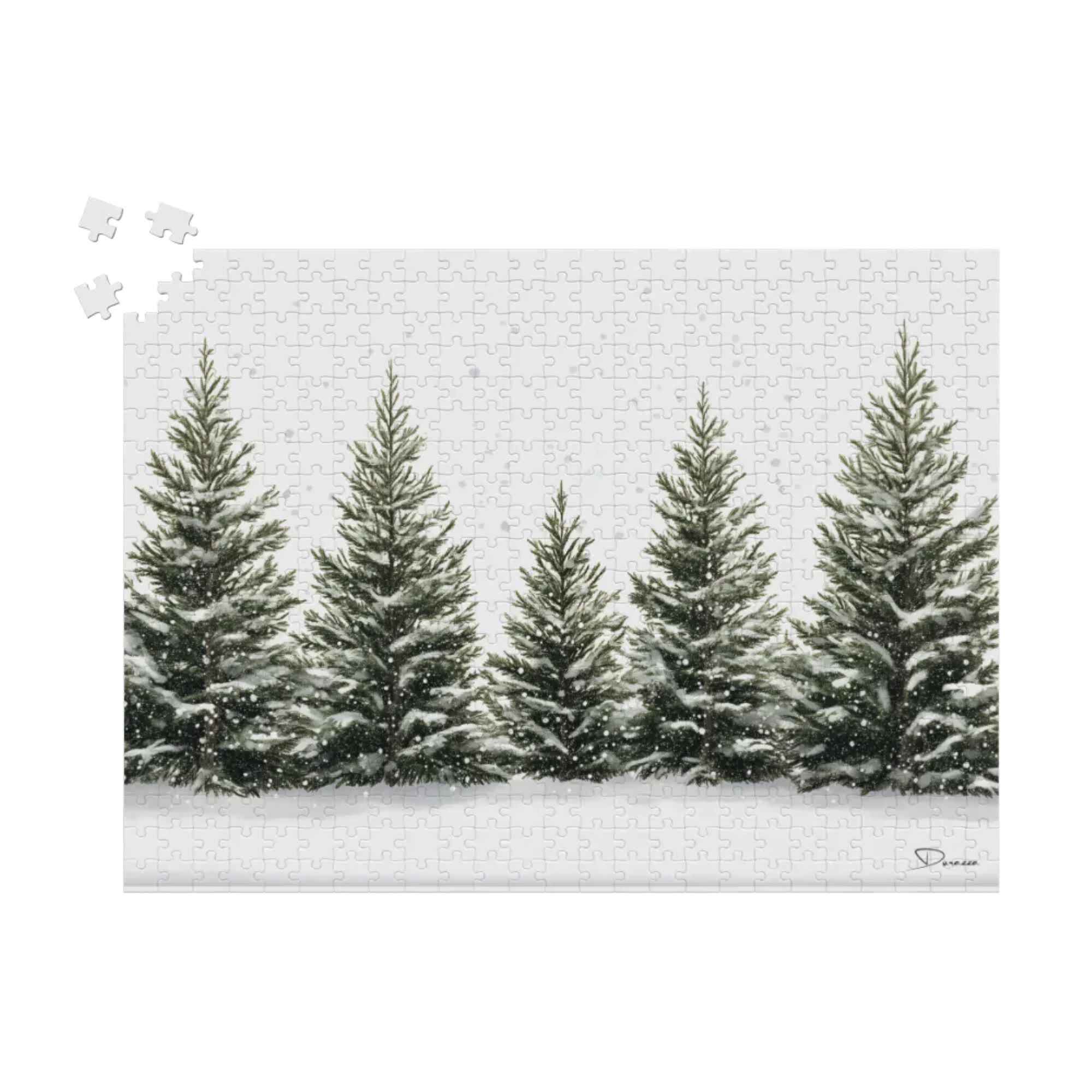 Whispering Pines Winter Jigsaw Puzzle 500 or 1000 Piece