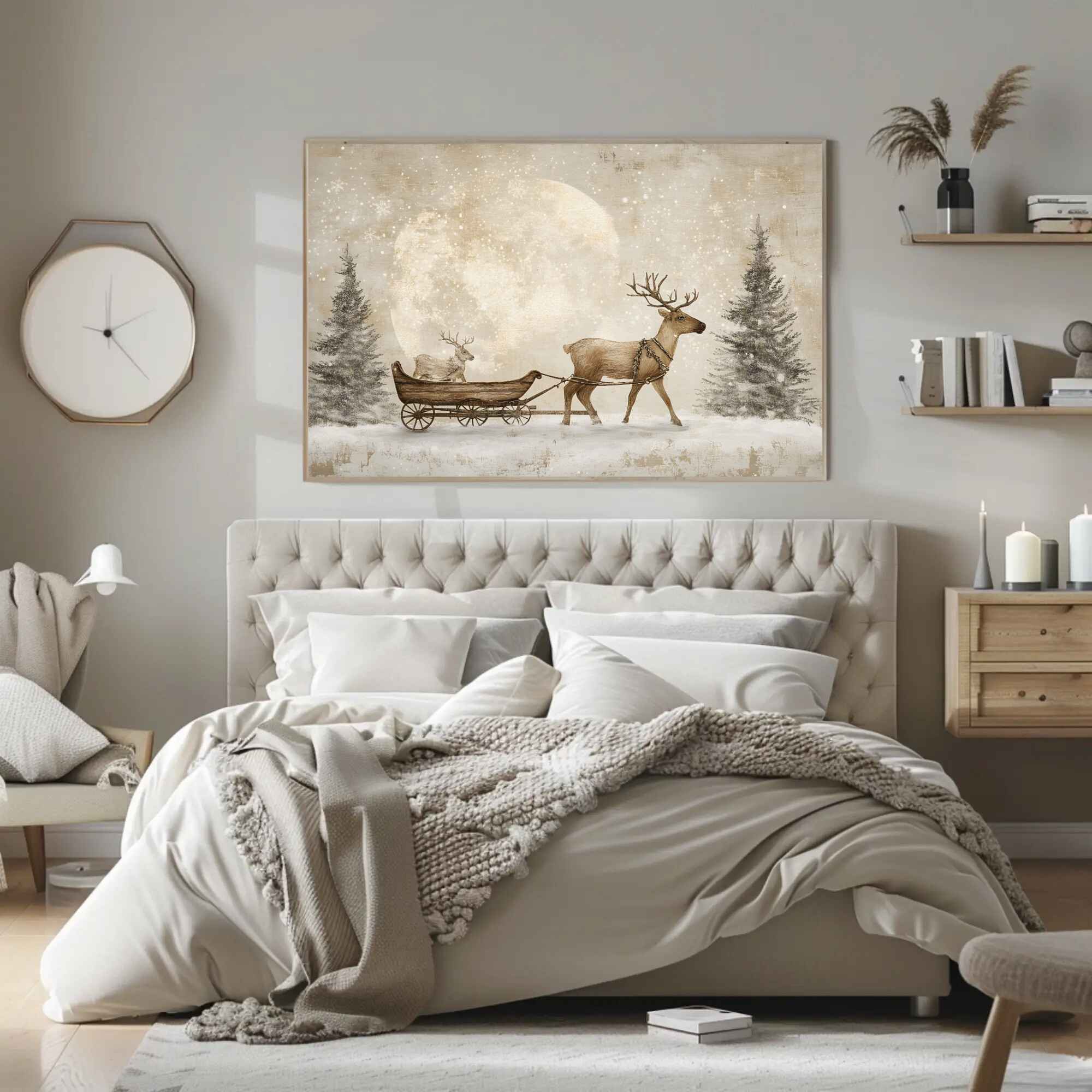 Winter's Eve Wall Art: Holiday Home Decor