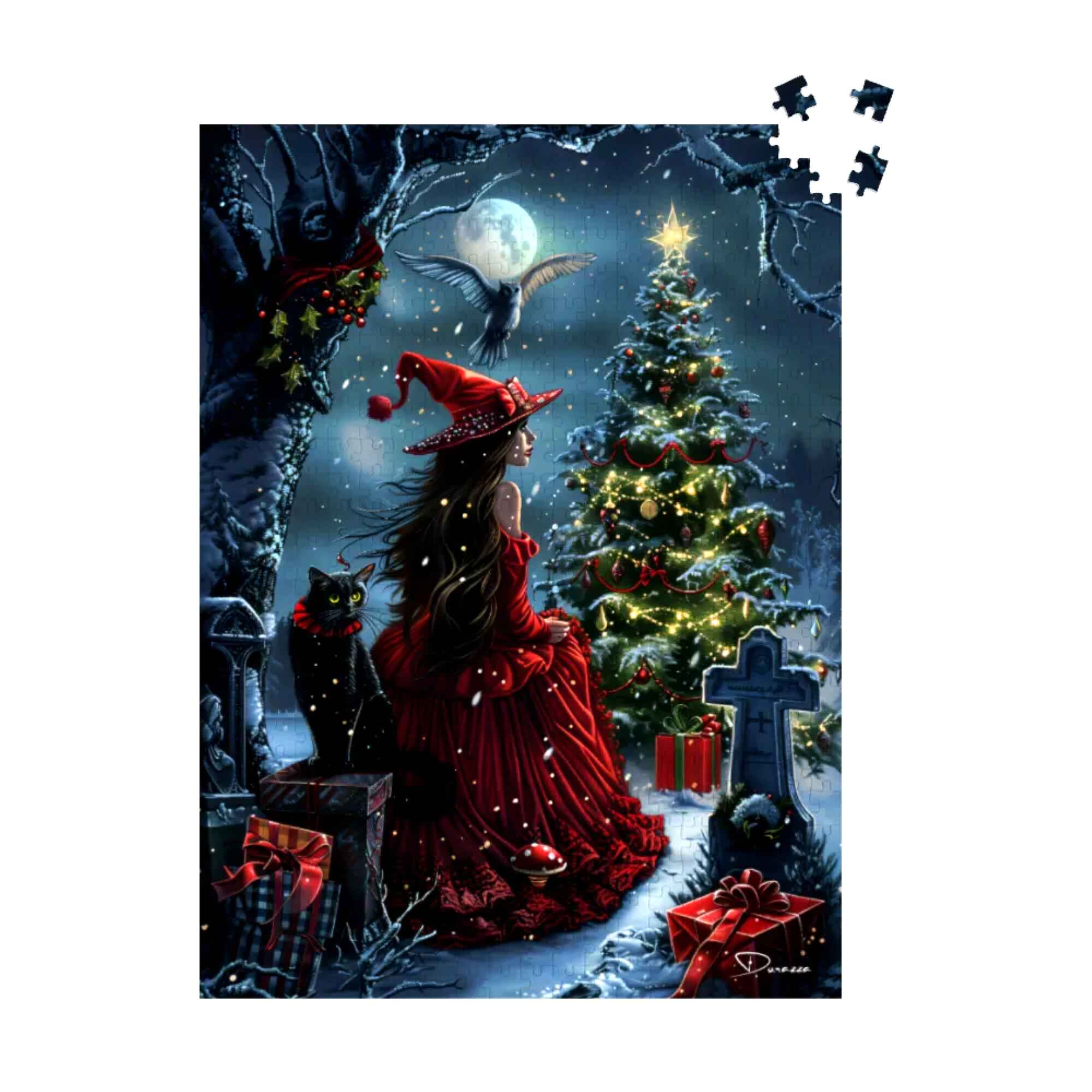 Angeicl Visitation in a Winter Wonderland Jigsaw Puzzle 500 Pcs sold - Prophetic Art