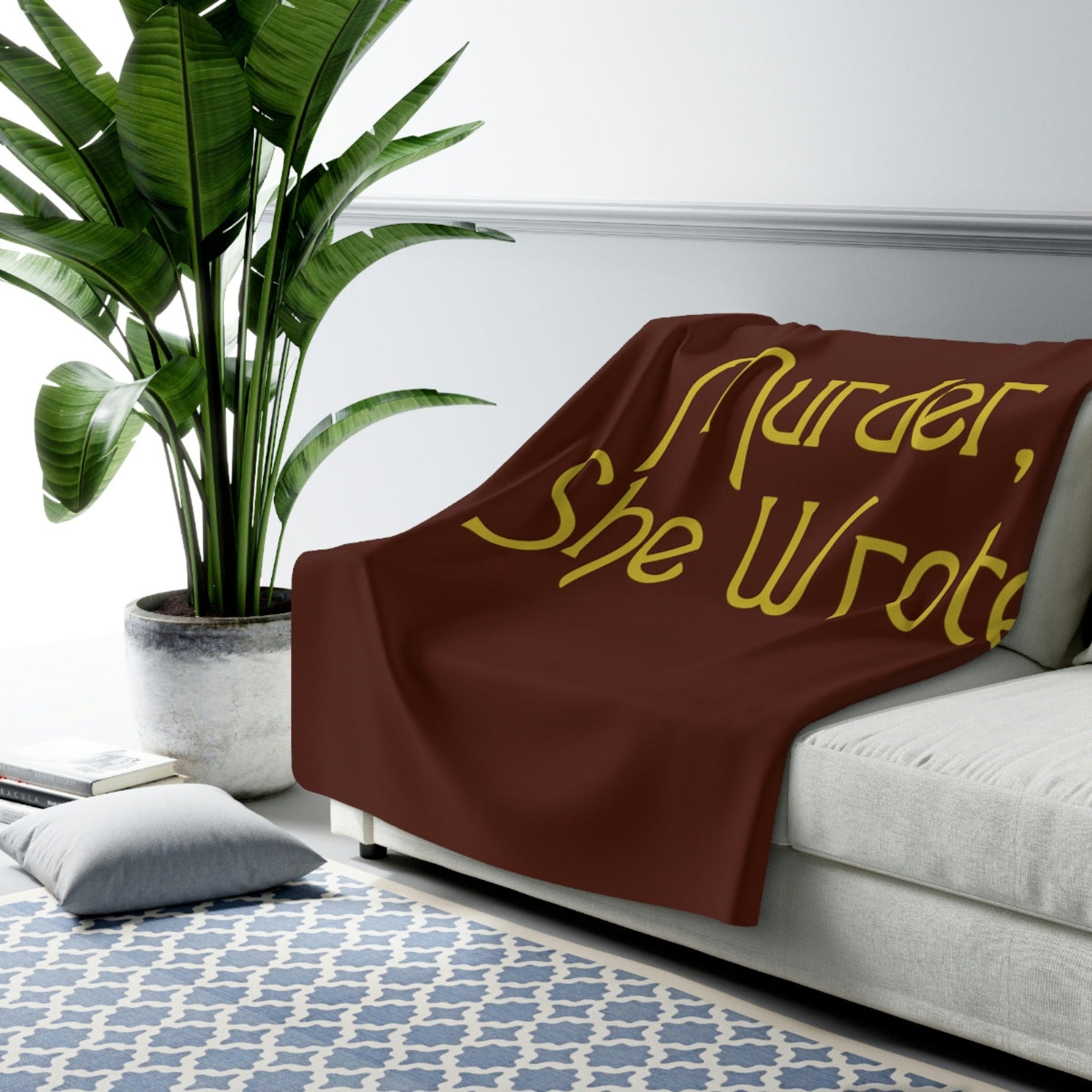 Murder She Wrote Fleece Throw Blanket 50” x sold 60”